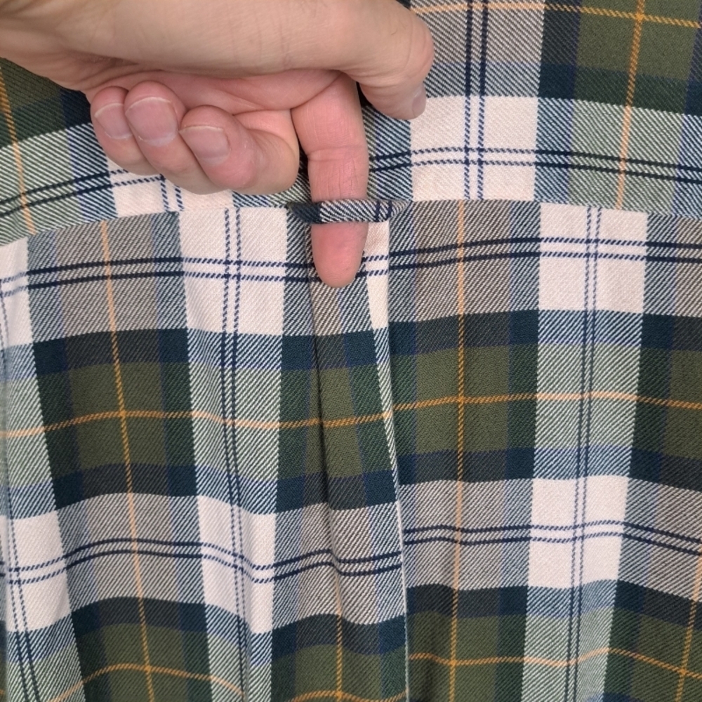 Barbour Tartans Plaid Loose Fit Men's XXL Green Plaid 100% Cotton Hunt Work - Picture 8 of 10